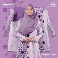 Ppim Tshirt Microfiber Long Sleeves Sportwear Set Purple Sisters Plus Size Muslimah Clothing