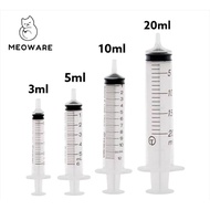 [Meoware] Disposable Syringe Luer Slip0. 3ml/5ml/10ml/20ml For Inject/Feeding for Human/Pet