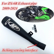 Slip on For Kawasaki ZX6R ZX636 ZX-6r 2009-2025 Motorcycle Exhaust Modified Muffler Tailpipe Escape 
