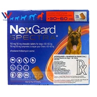 1box/3PCS Chewables Nexgard Spectra for dogs anti tick & flea