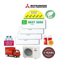 Mitsubishi Heavy Industries (R32) System 4 Aircon + FREE Delivery + FREE 60 Month Warranty + FREE Consultation Service