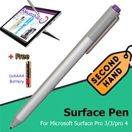 Used Microsoft Surface Pen For Surface 3 and Surface Pro 3 Stylus Silver Pro 4