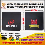 61CM X 61CM PVC MUDFLAPS ISUZU TRUCK  PRICE FOR  1PCS HIGH QUALITY