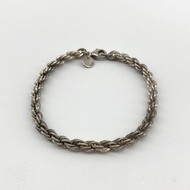 [二手] TIFFANY&Co. 扭繩手鍊 925銀 13.46克
