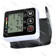 Heart Monitor Tensiometer Wrist Cuff Manometer  Sphygmomanometer BP Pulse Rate Meter Machine Automat
