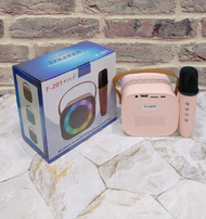 Mini Speaker Bluetooth Portable Fleco F-201 KTV Free Microphone Wireless Karaoke Music Box Mic Multi