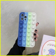 ♞【OPPO】POP IT PUSH BUBBLE RAINBOW STRESS RELIVER PHONE CASE FOR OPPO A3S A5S A15 A37 A52 A16 A16K