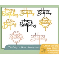 Happy birthday acrylic cake topper dessert / party / event twenty-one 21 topper decoration CT2055.