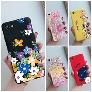 For Vivo Y71 1724 1801i Case Beautiful Flower Cartoon Painted Soft Silicone Vivo Y71 Y 71 Casing