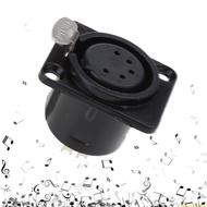 SUN XLR Connector 5pins XLR Female Socket Panel Mount Type XLR-F Microphone Connector for 5-pole XLR