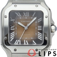 นาฬิกา Cartier Santos de Cartier MM สีน้ำตาลไล่ระดับ (WSSA0065) มือสอง - มาพร้อมกล่อง ใบรับประกัน แล