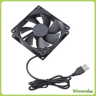 WIN 92x92x25MM USB 5V Electronic Cooling Fan Low Noise Computer Electronic Brushless Fan Home Office