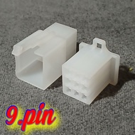 Small 9 Pin Connector Socket Empty Male/Female 9Pin Motorcycle Cable Socket