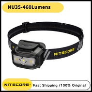 NITECORE NU35 Dual Power Hybrid Working Headlamp 460 Lumens USB Rechargeable Built-in Battery High-powerful Headlight