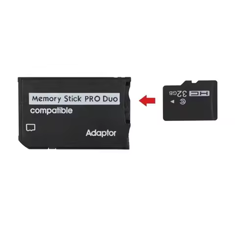 Micro SD TF to Memory Stick Pro Duo Adapter MS Pro Duo Card Converter Reader for Game Console Gaming