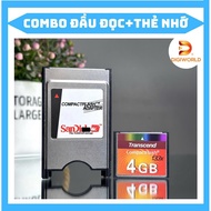 Transcend CF 8GB memory card Combo and PCMCIA card reader