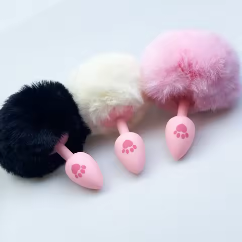 Rabbit Tail Analplug Adult Man Sexual Toys Gay Penetration Ass Erotic Buttplug Anus Dilator Gadgets 