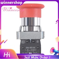 22mm NC Red Mushroom Emergency Stop Push Button Switch 600V 10A ZB2-BE102C XB2-BS542X1