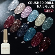 XEIJAYI Glitter Gel Nail Polish, Holographic Glitter Diamond Collection Glitter Nail Gel Set, Gel Na