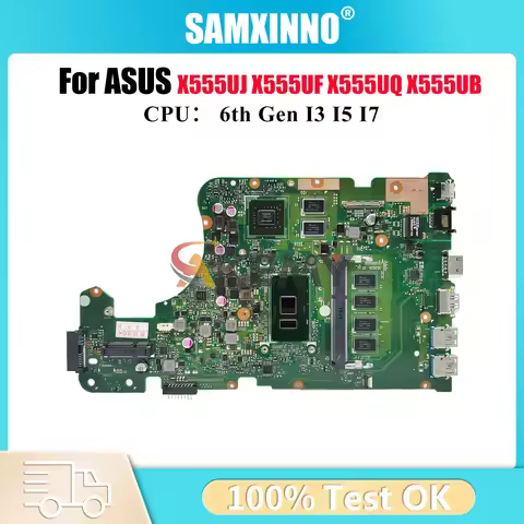 X555UJ Laptop Motherboard For ASUS VivoBook X555U FL5800U X555UF X555UJ F555U A555U X555UB X555UQ K5