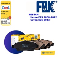 FBK Urvan E25, E26 NV350 Front Disc Brake Pad NISSAN FD1810MS