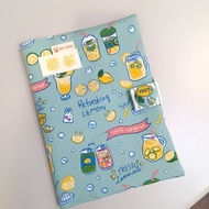 免費繡名字。香甜檸檬汁。寶寶手冊 兒童手冊布書衣