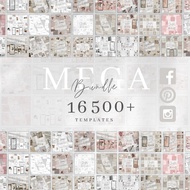 16500+ Instagram Canva Templates Bundle IG Post Story Social Media Design Bisnes Influencer Conte