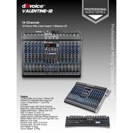 Valentine 12-Channel dBvoice Mixer 12-Channel dBvoice new with Compressor & OTG