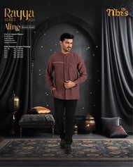 Sarimbit Aline - Brown Rose Nibras Rayya Series 2024 / Baju Muslim Keluarga Nibras Terbaru