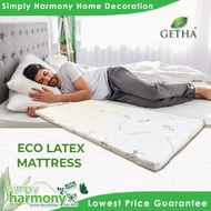 SHSB GETHA Eco Latex Mattress / Single mattress 100% Full Latex Mattress / Tilam Getah / Natural Lat