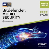 Bitdefender Mobile Security 2024 For Android 1 Year 1 Device Free-1 Year