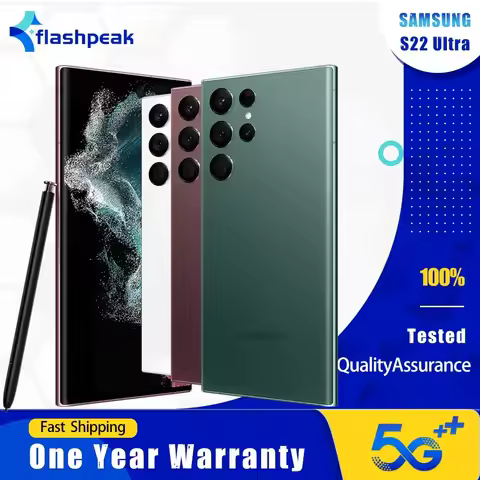 Samsung Galaxy S22 Ultra 5G S908U1 Original 8G RAM 128GB/256GB ROM 6.8" Octa Core Snapdragon 888 eSi