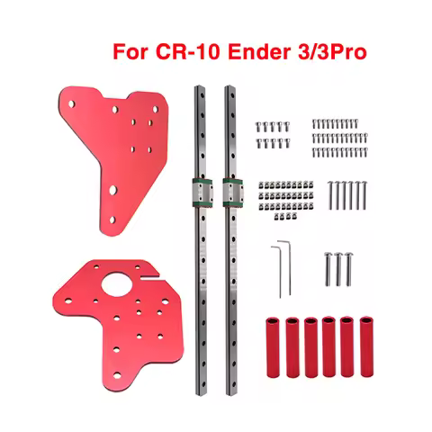 Ender3 CR10 Dual Z-Axis MGN12C Linear Rails Kit With Fix Plate Mount Bracket For Ender 3 / Pro / End