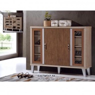4 Feet 4 Door Solid Shoes Cabinet Wood