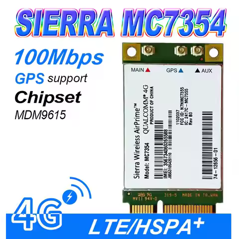 WDXUN MC7354 Wireless Mini PCIE LTE 4G QUALCOMM WCDMA GSM GPRS GNSS UMTS Support Gobi API 4G module