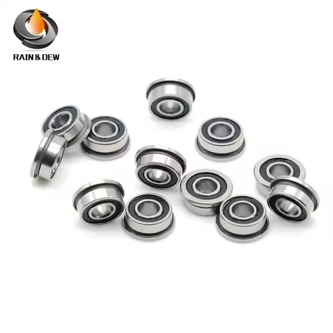 10Pcs MF105 RS Bearing 5*10*4 mm ABEC-7 Voron 3D Flanged Bearing MF105-2RS Ball Bearings MF105RS 3D 