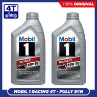 Mobil 1 Racing 4T 10W40 15W50 SN Fully Synthetic Motorcycle Engine Oil (1L) 10W-40 15W-50 Motor oil