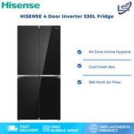 Hisense 530L 4 Door Inverter Fridge Refrigerator Glass Door
