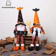 Tweehuj Halloween Plush Gnomes Decoration, Halloween Dangle Leg Gnomes Doll Dwarf - Stuffed Gnomes F