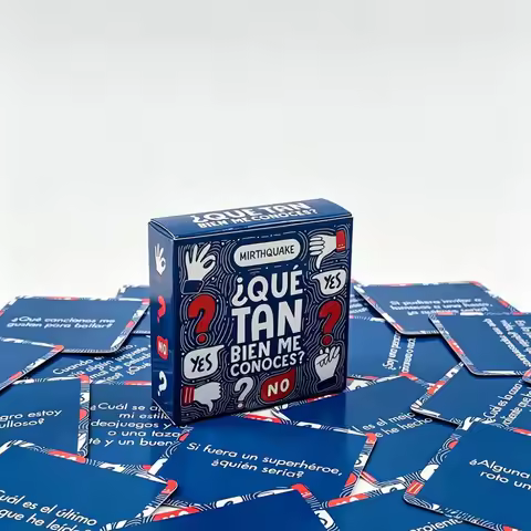 Spanish Mini Game Cards-Bien Me Conoces?After Dinner Amusements Board Game Travel Party Game Enterta
