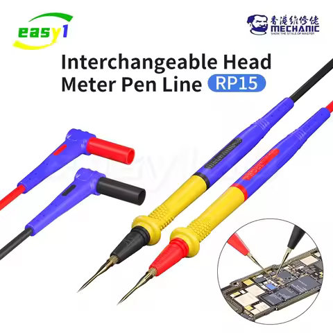 MECHANIC RP15 Stainless Steel Multimeter Pen Wire Dust Plug Insulation Sheath Durable and Safety for