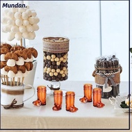 MUNDAN 1/10Pcs Mini Cowboy Boot Glasses, 1 Oz Transparent Western Cowboy Glasses, Plastic Shot Glass