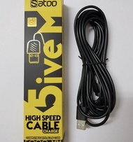 Kabel data Micro USB 5 meter SATOO kabel cctv 5m