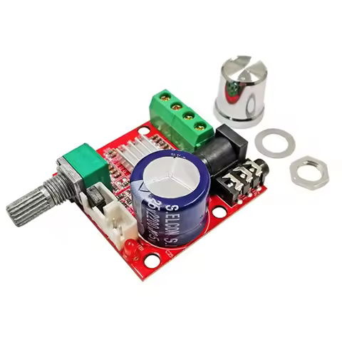 B04C-12V Mini Hi-Fi PAM8610 Audio Stereo Amplifier Board 2X10W Dual Channel D Class For DIY Audio Pr