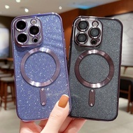 For iphone17ProMax shell 3B169Electroplated CD-patterned magnetic lens film with glitter iPhone16Pro