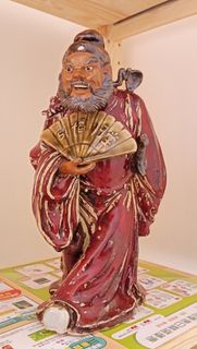 陶瓷 石灣公仔 鍾馗 引福歸堂