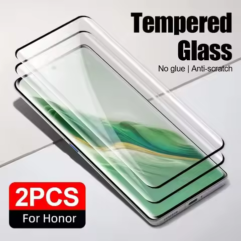 2Pcs Full Cover Screen Protector For Honor Magic 7 6 5 Pro Lite Magic 6 7 Pro Protective Glass For H