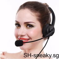 Call Center Telephone /IP Phone Headset Boom Mic Connector Modular Adjustable 4-pin RJ9 with