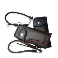 Pre Leather Wallet With FREE Embroidery Variations, Genuine Arrowroot Wallet Straps, Genuine BIAWAK 