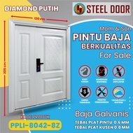 PINTU UTAMA RUMAH MINIMALIS 2023 FULL 1 SET (Mother and Son BAJA ukuran 120 x 205)